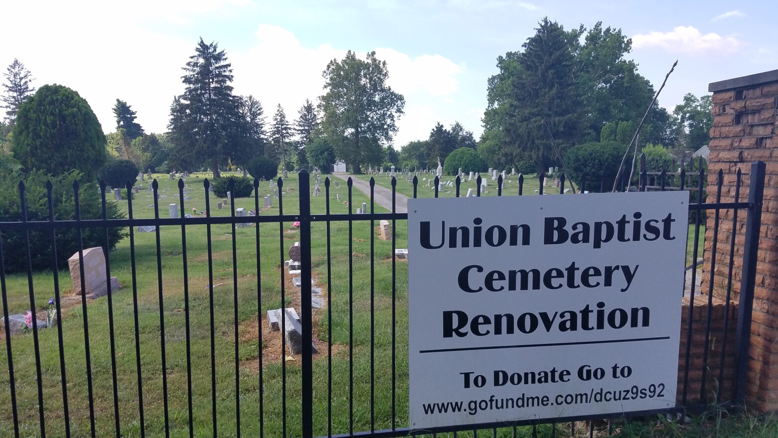 Union Baptist Cemetery is the final resting place for some 120 black Civil War soldiers.